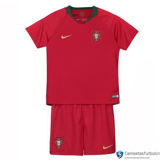 Camiseta Seleccion Portugal Niño Primera equipos 2018 Rojo